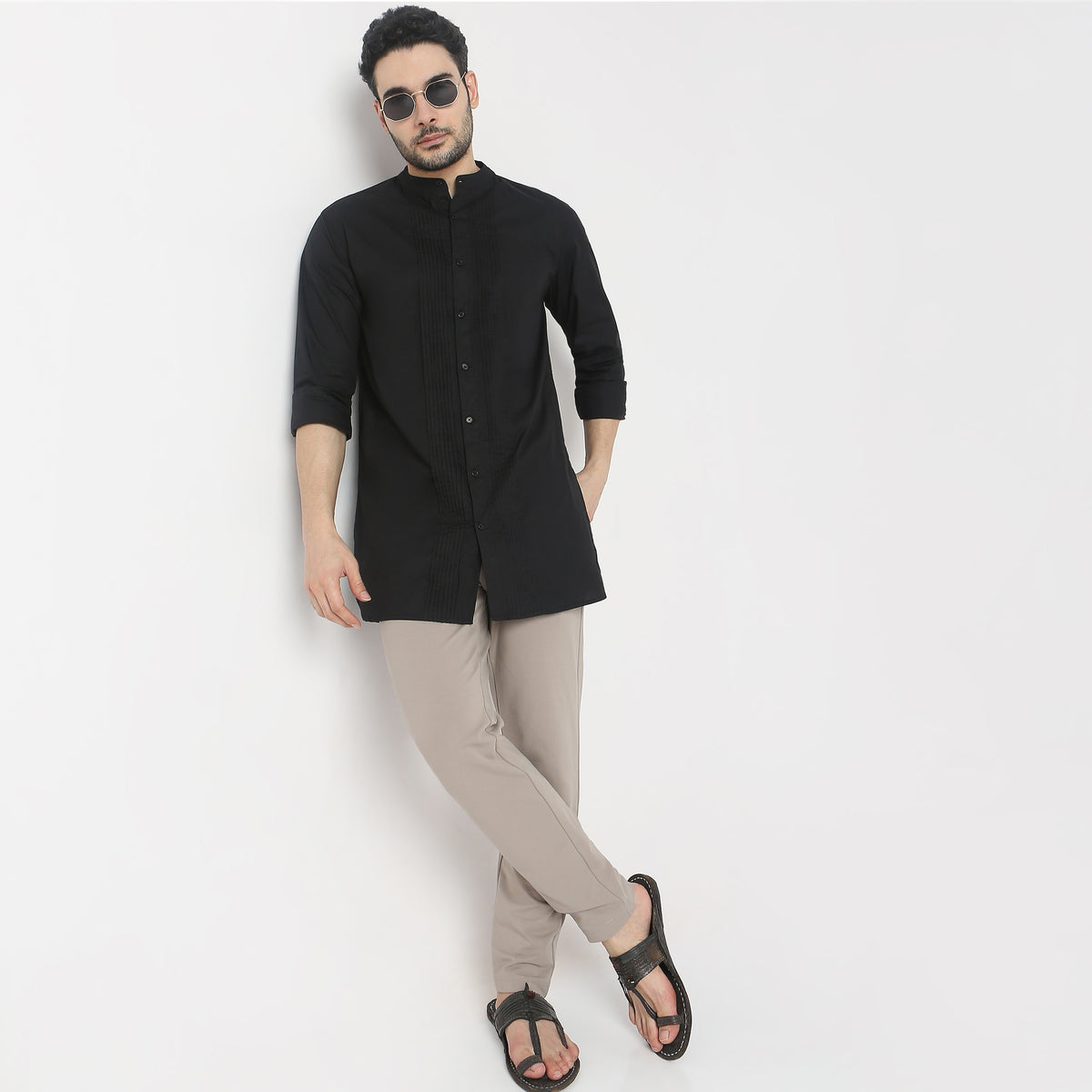 Regular Fit Solid Kurta