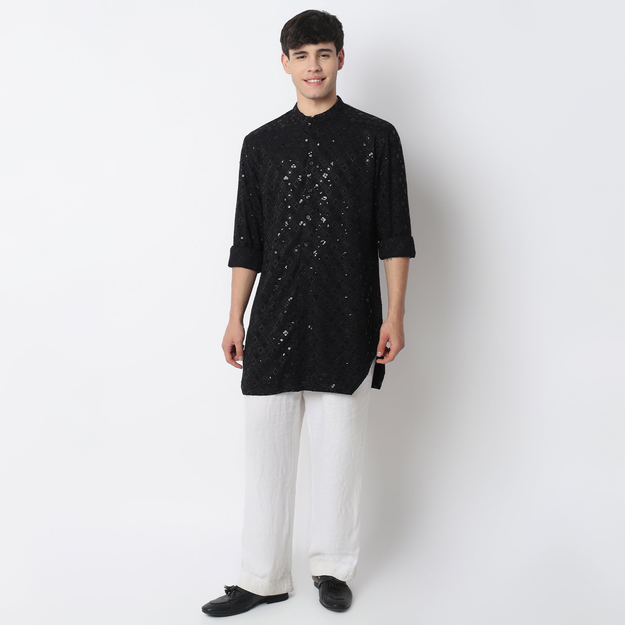 Embroidered Straight Kurta