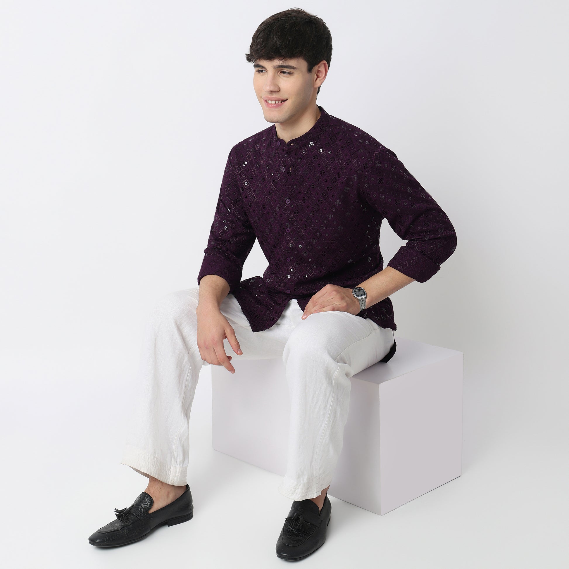 Embroidered Straight Kurta