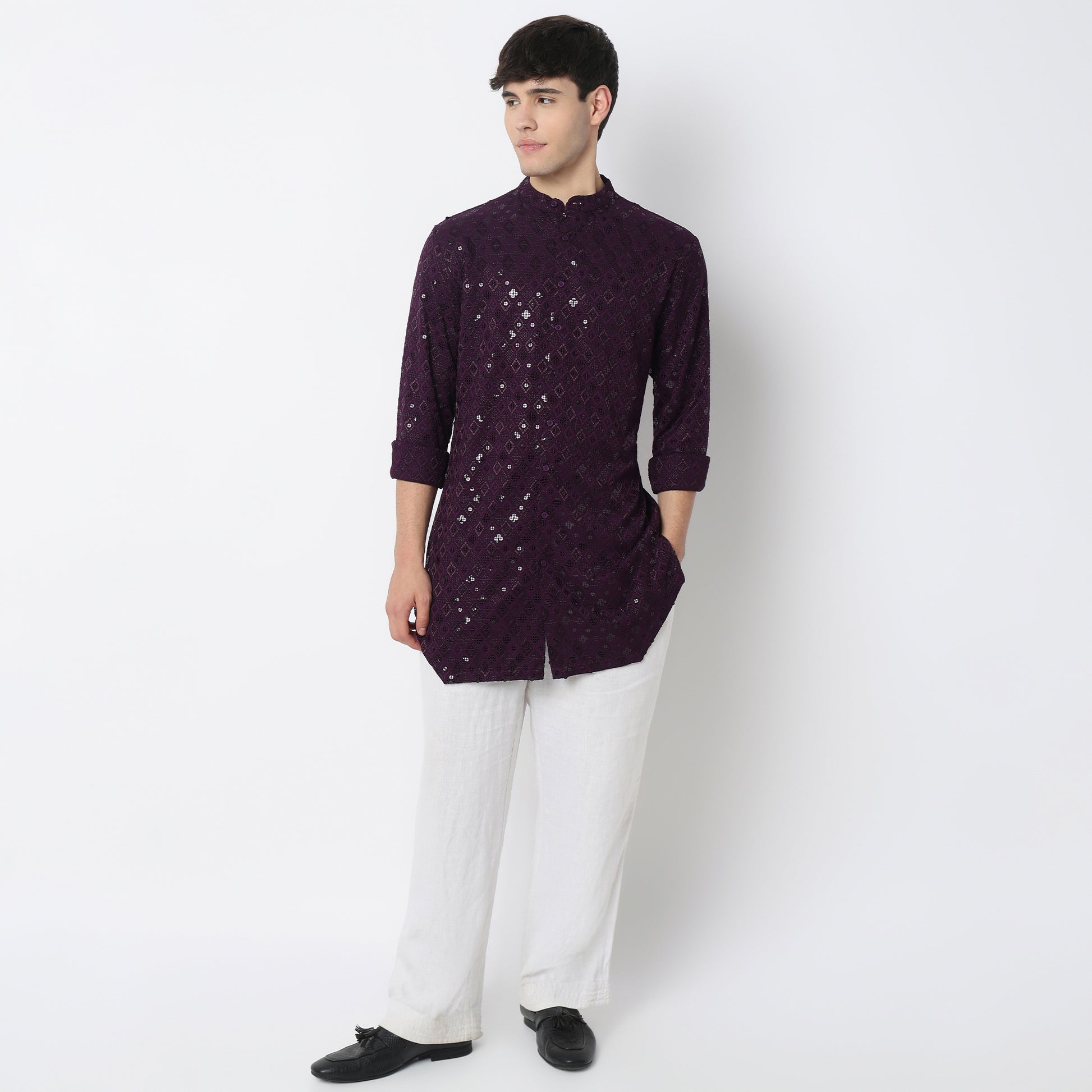 Embroidered Straight Kurta