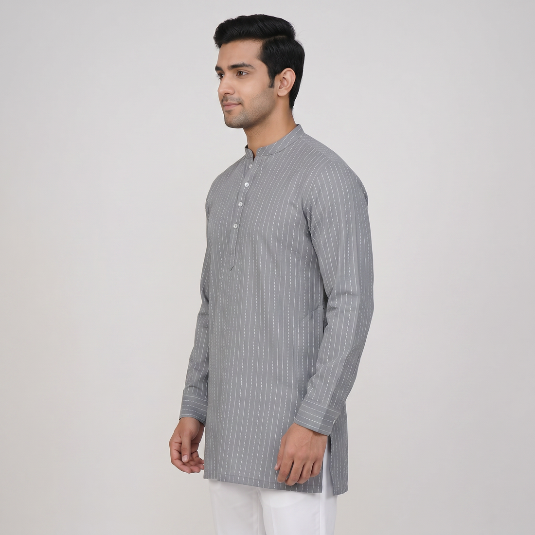 Cotton Structured Short Kurta