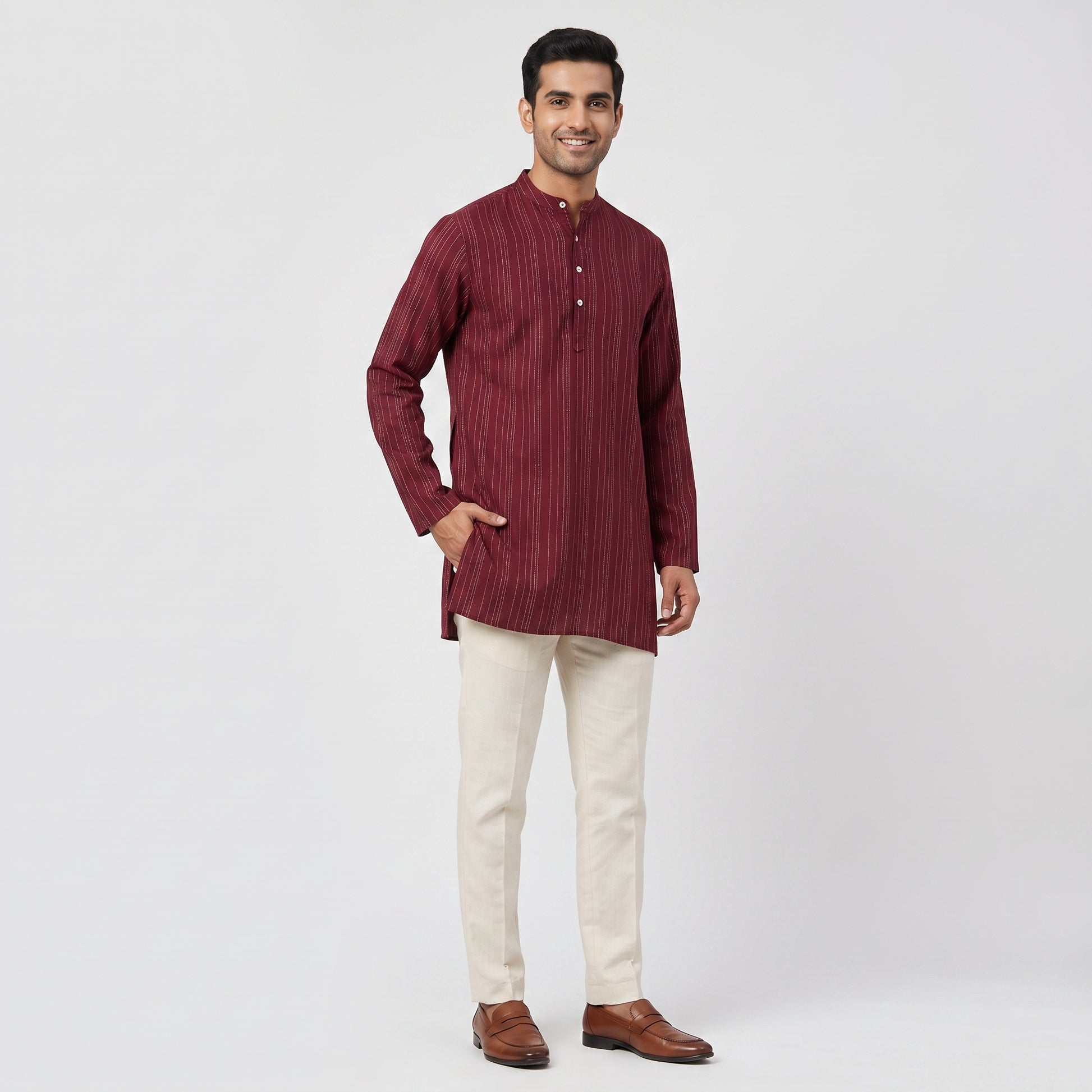 Embellished Straight Short Kurta