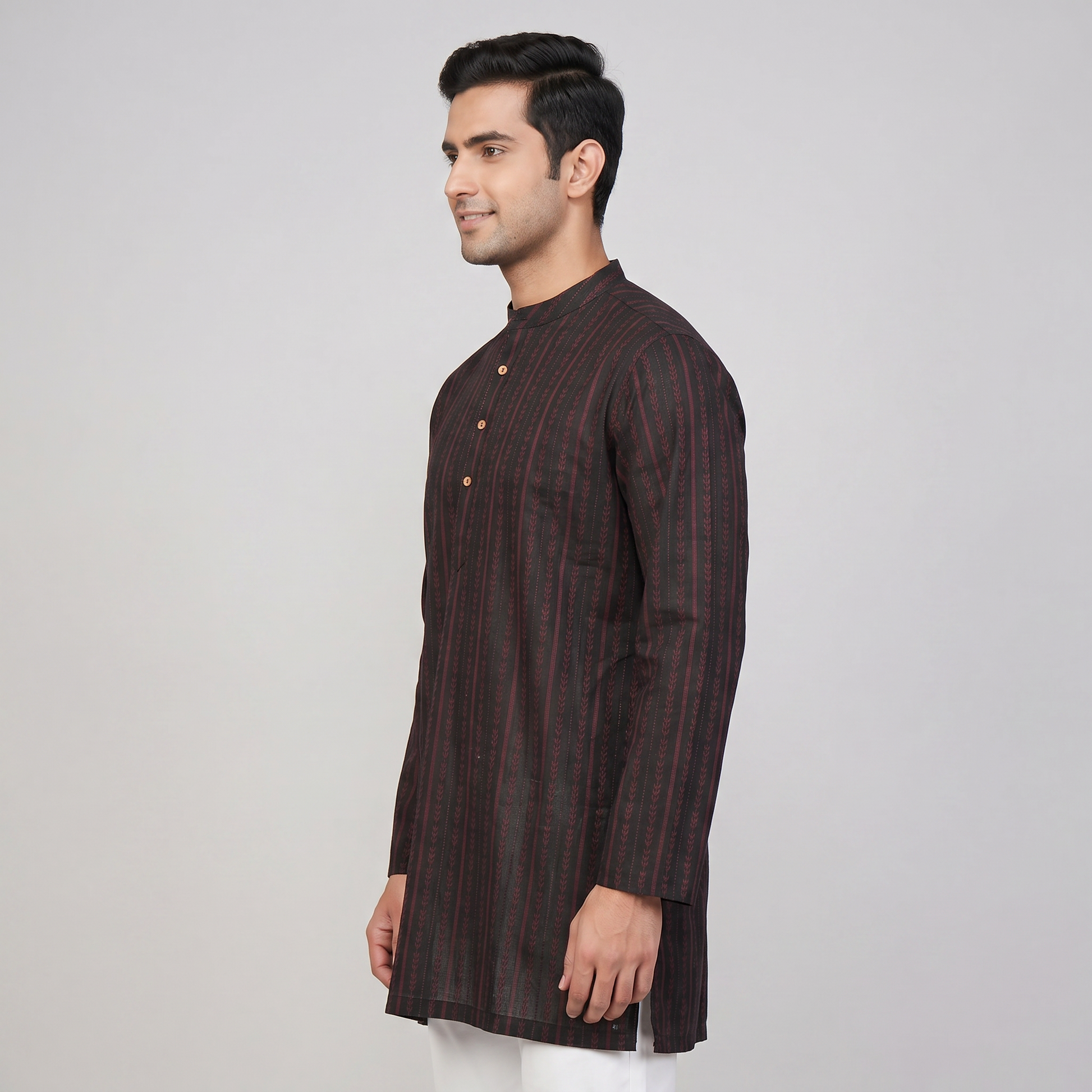 Cotton Abstract Short Kurta
