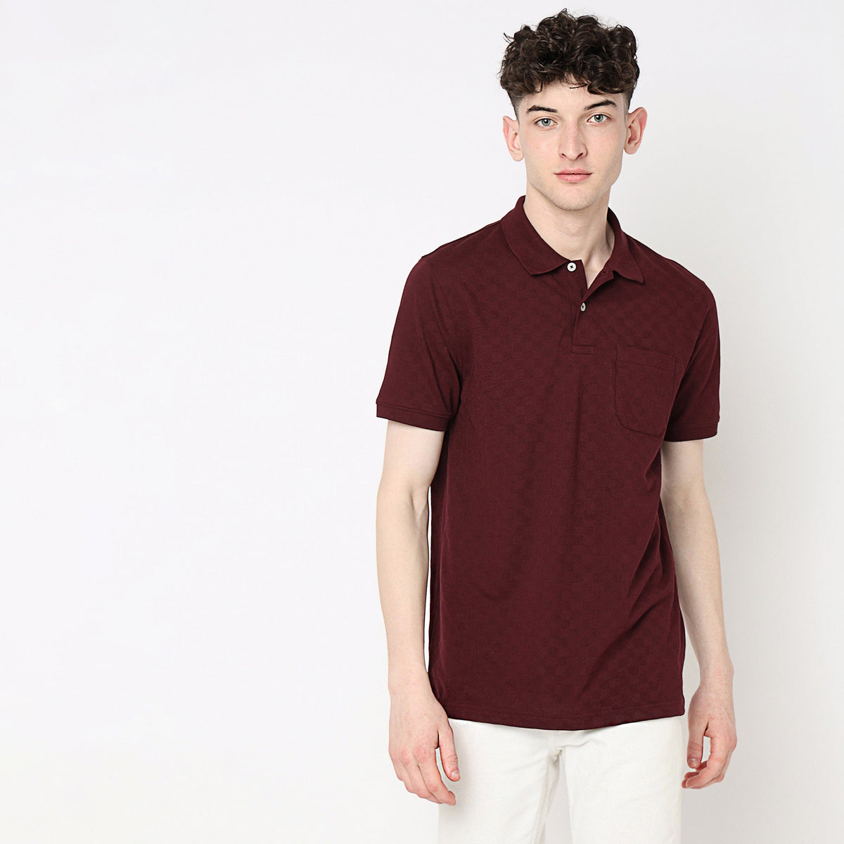 Regular Fit Structured Polo T-Shirt
