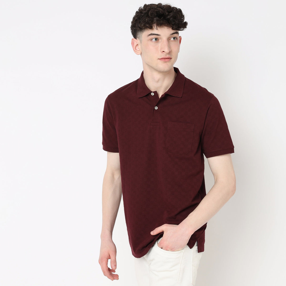 Regular Fit Structured Polo T-Shirt
