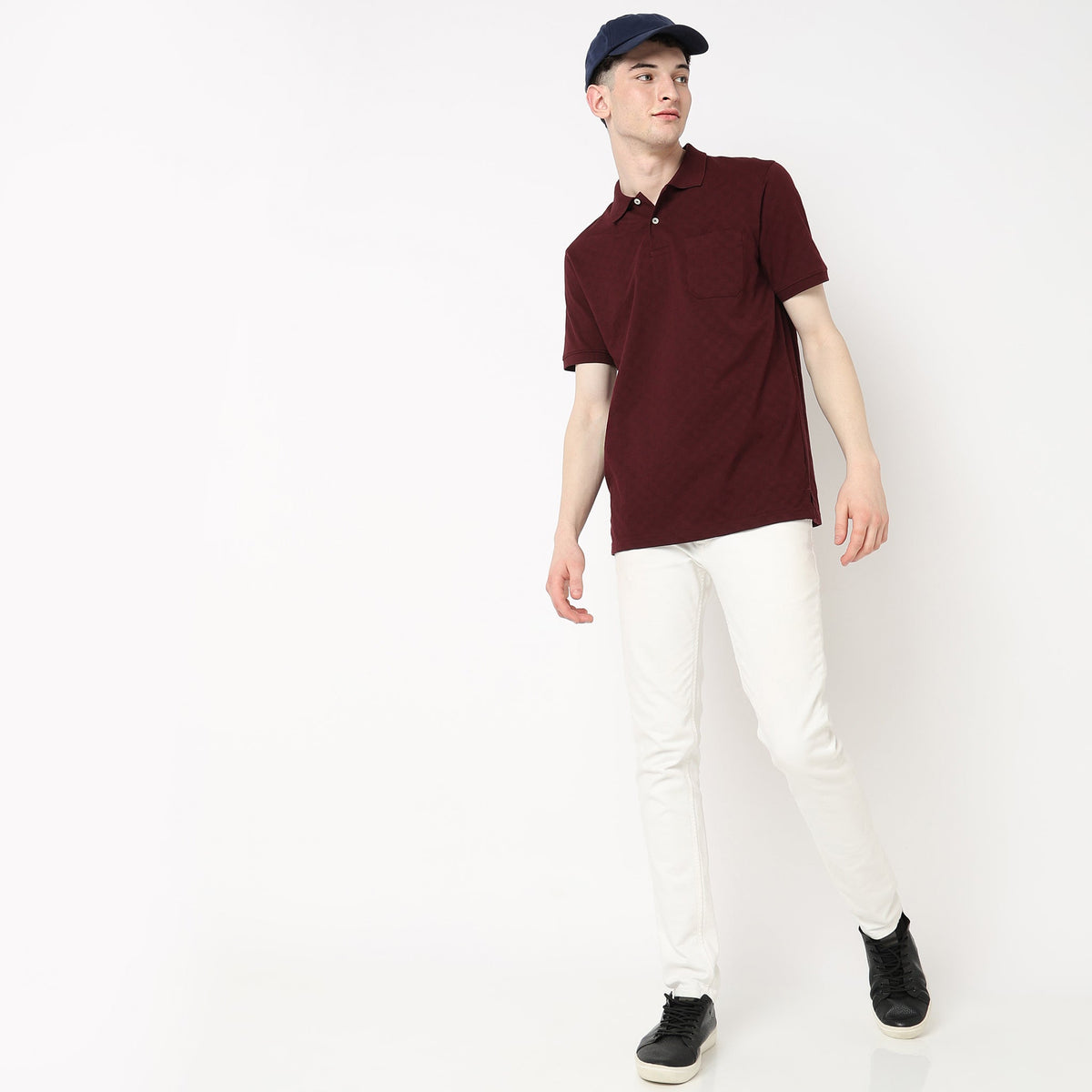 Regular Fit Structured Polo T-Shirt