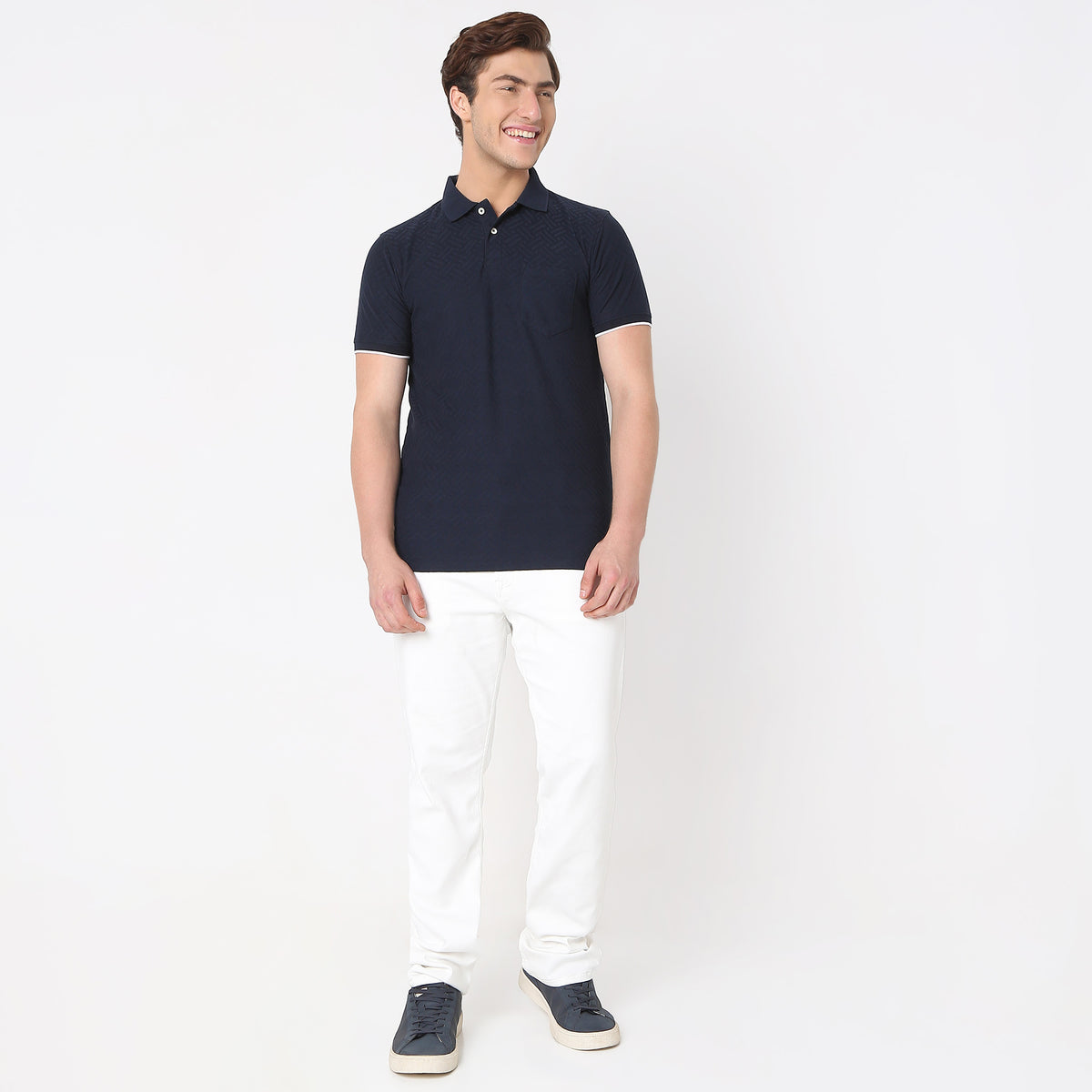 Regular Fit Structured Polo T-Shirt