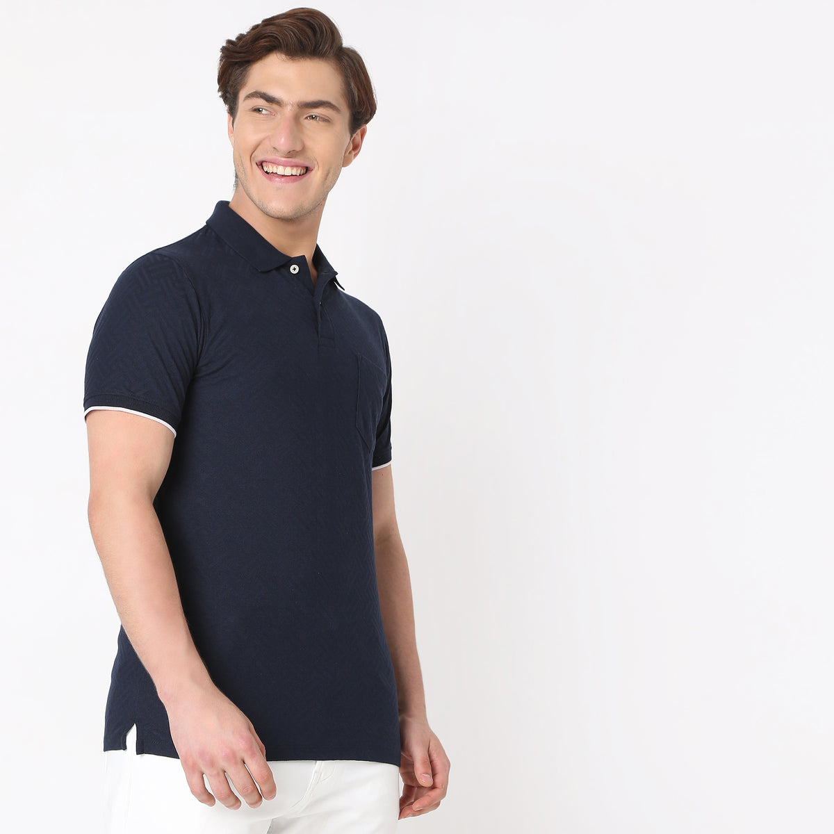 Regular Fit Structured Polo T-Shirt