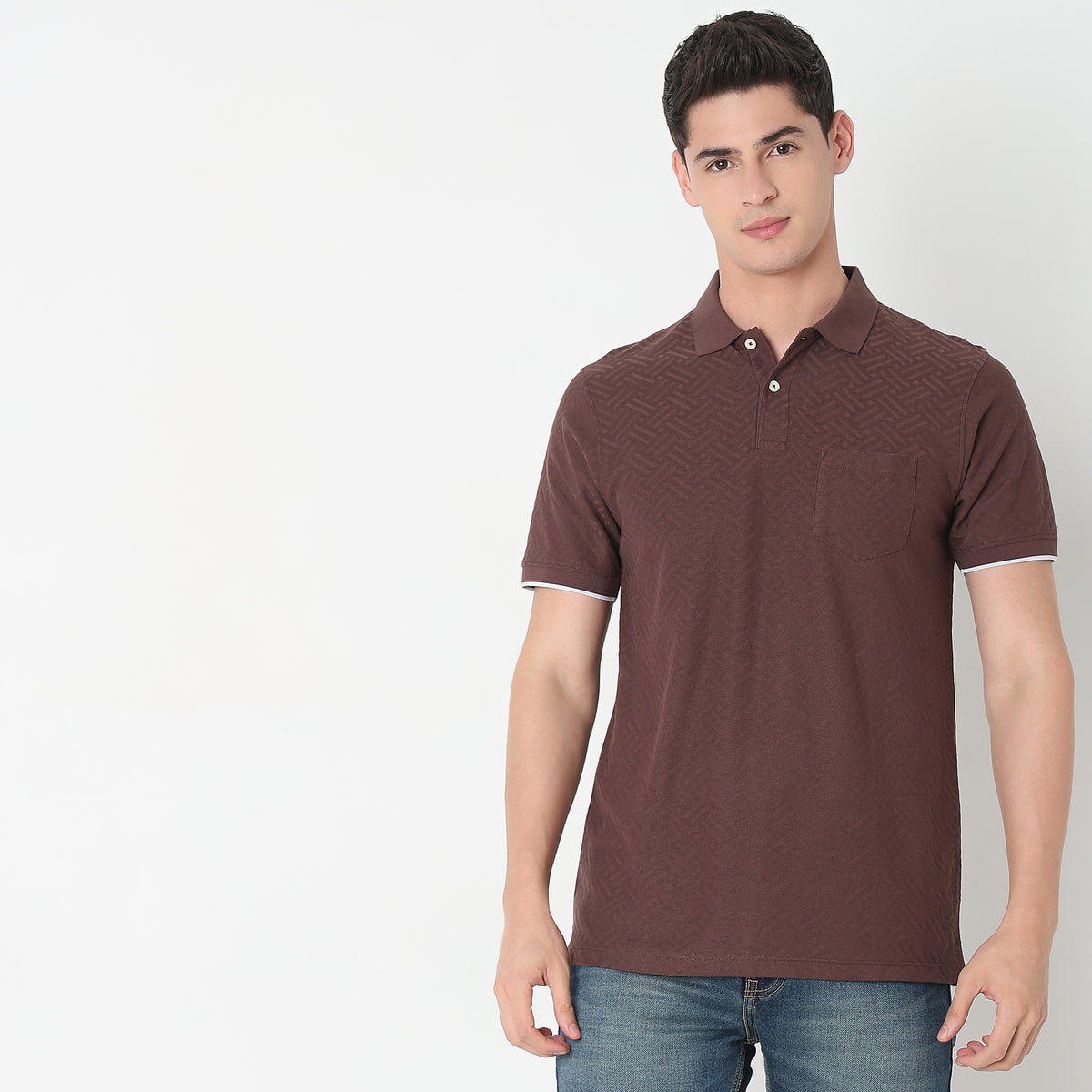 Regular Fit Structured Polo T-Shirt