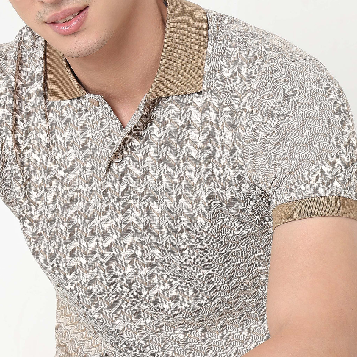 Regular Fit Structured Polo T-Shirt