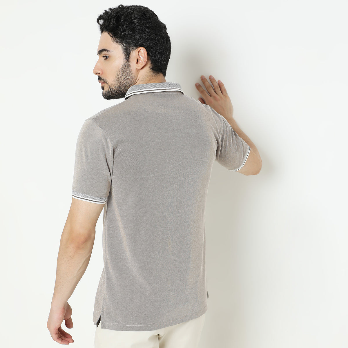 Regular Fit Solid Polo T-Shirt