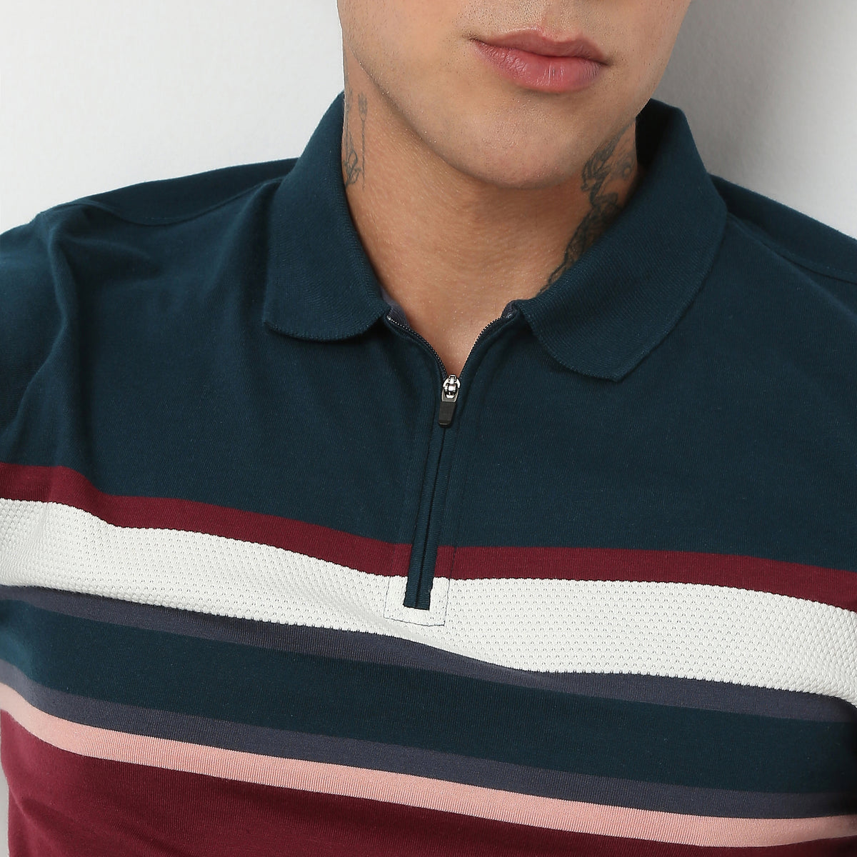 Regular Fit Striped Polo T-Shirt 