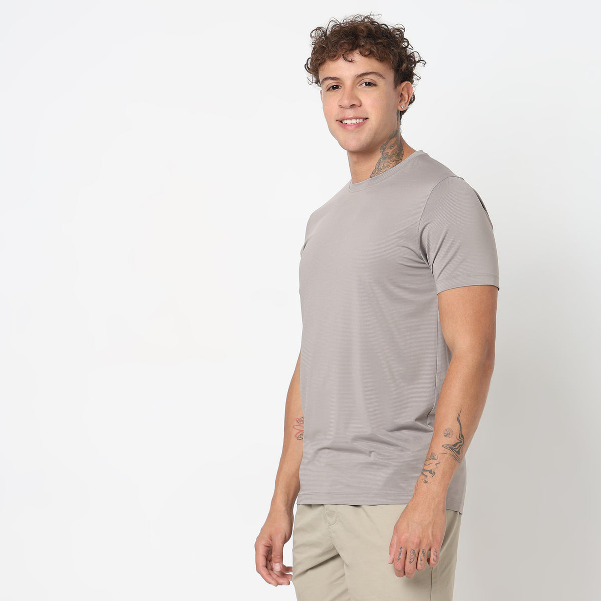 Regular Fit Solid T-Shirt