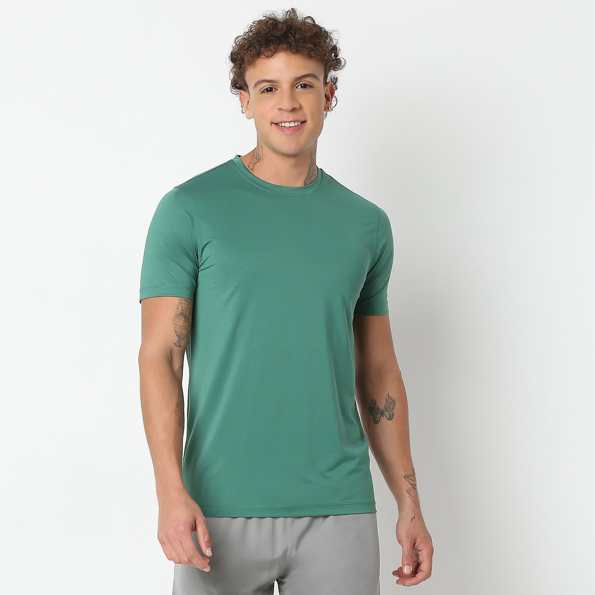 Regular Fit Solid T-Shirt