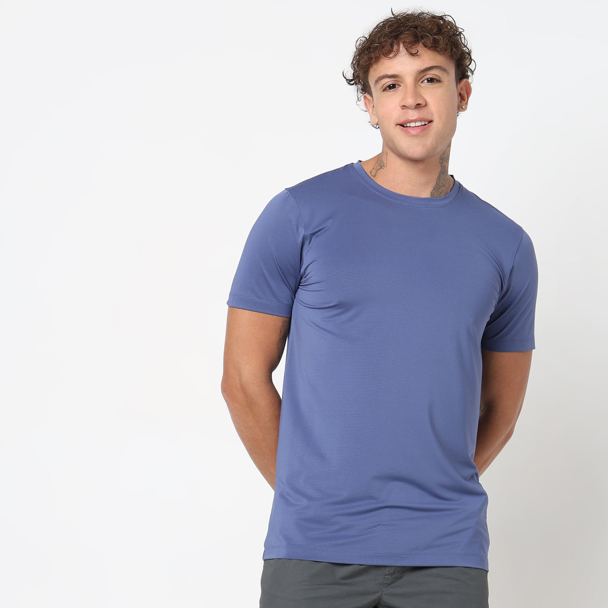 Regular Fit Solid T-Shirt