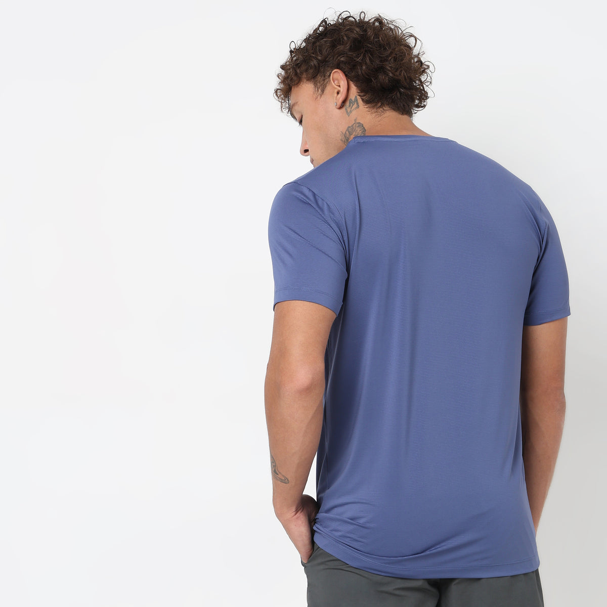 Regular Fit Solid T-Shirt