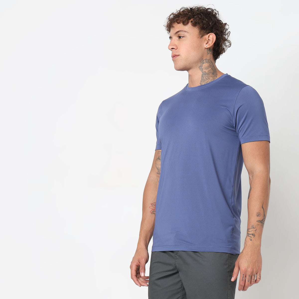 Regular Fit Solid T-Shirt