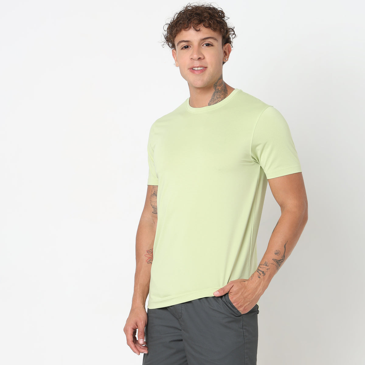 Regular Fit Solid T-Shirt