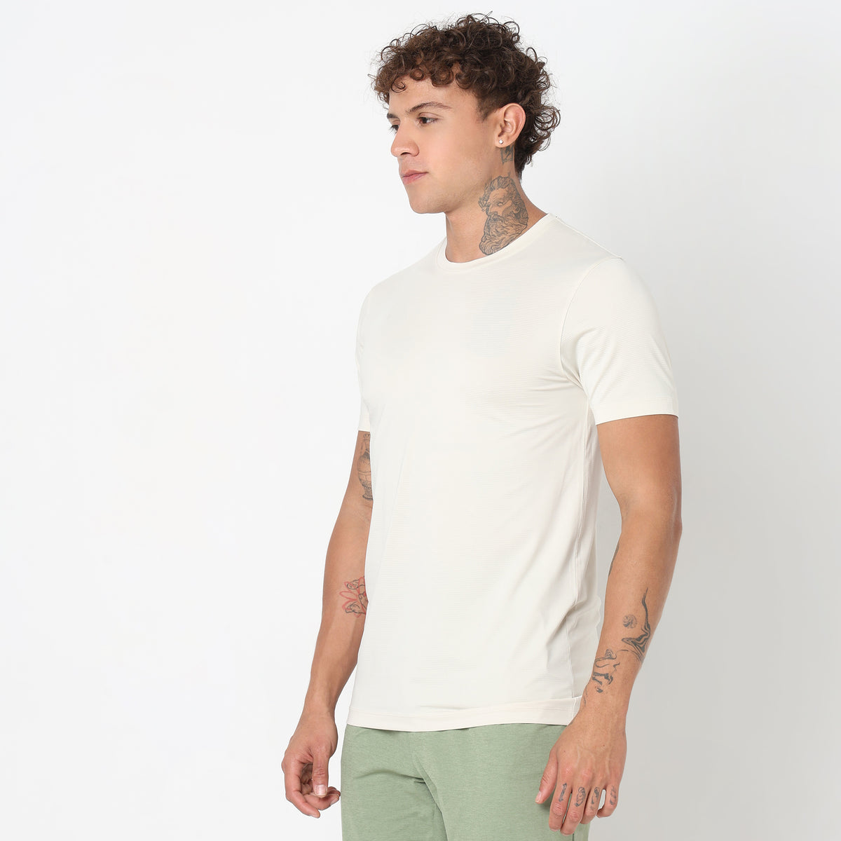 Regular Fit Solid T-Shirt