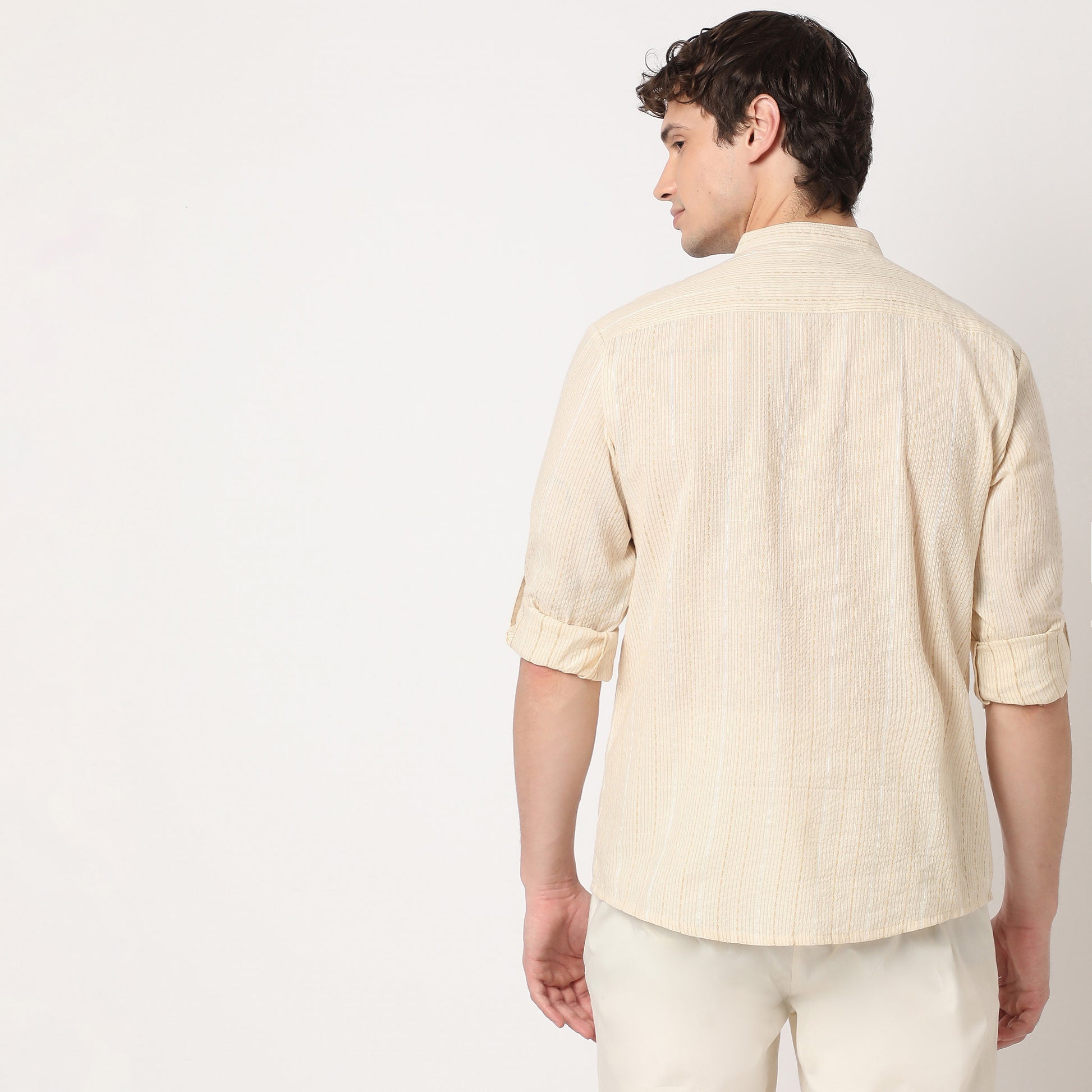 Regular Fit Striped Kurta