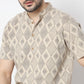 Regular Fit Printed Mandarin Collar Kurta