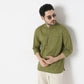Regular Fit Jacquard Mandarin Collar Short Length Kurta