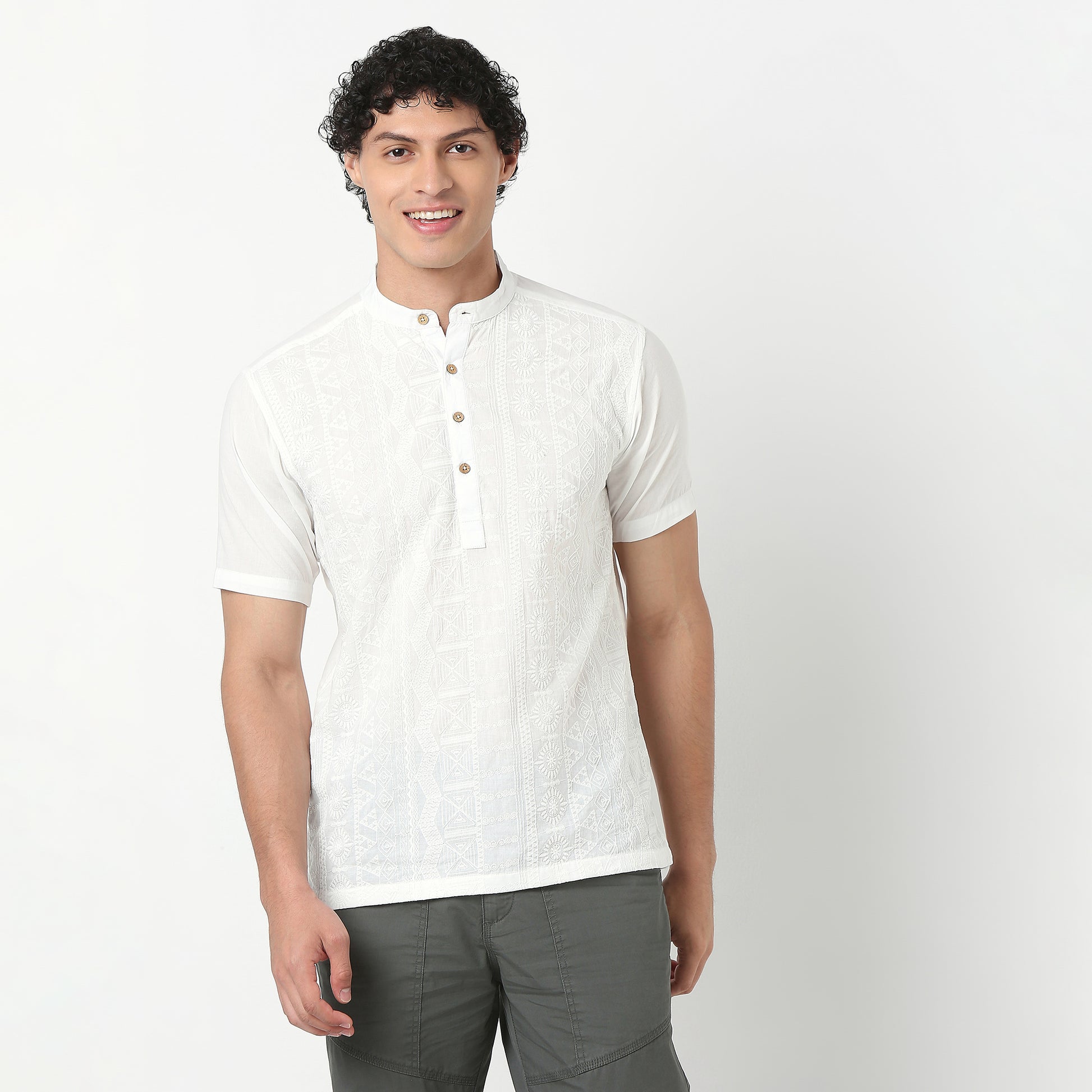 Embroidered Short Kurta