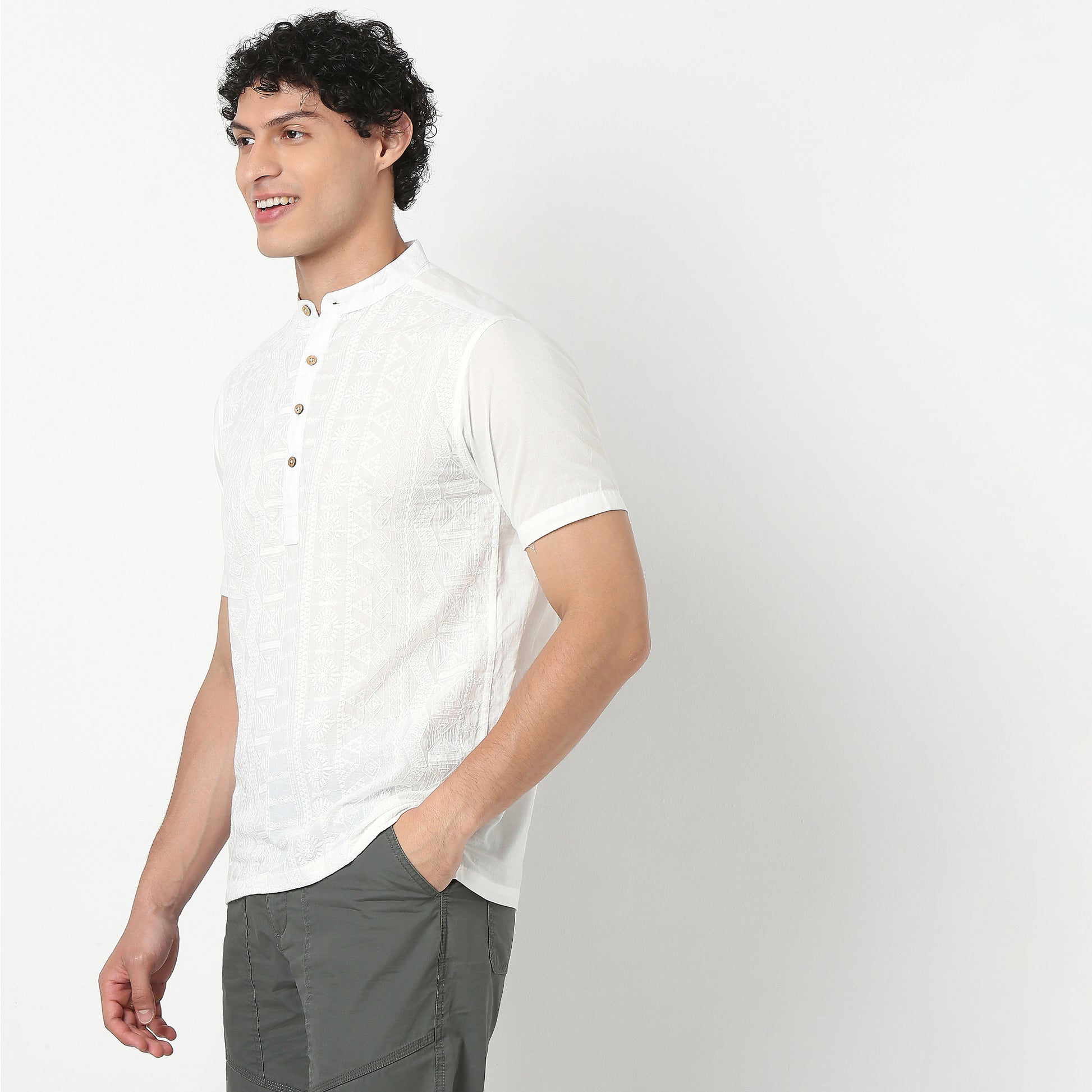 Embroidered Short Kurta