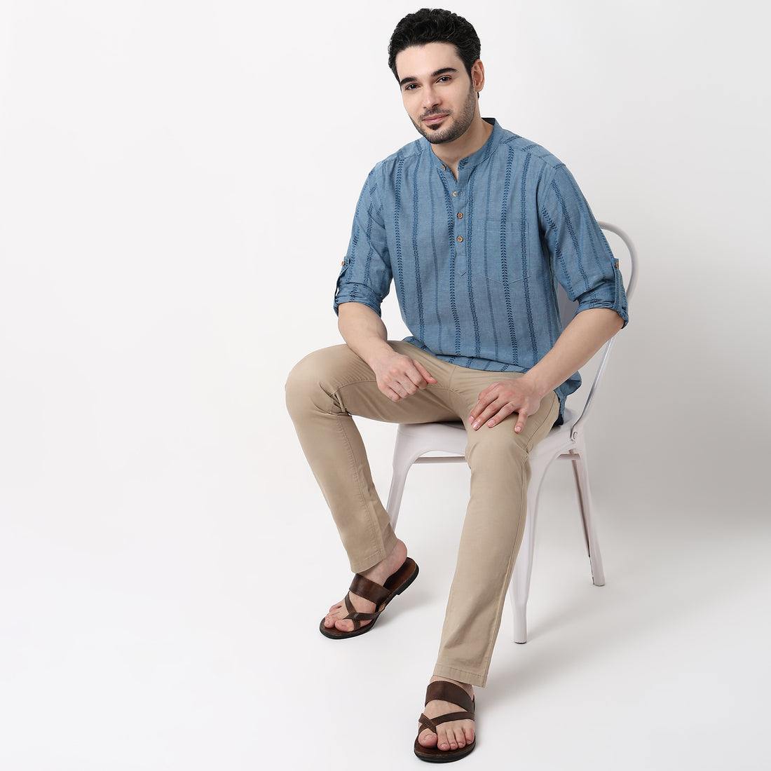 Dobby Short Kurta
