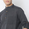 Structured Cotton Short Kurta