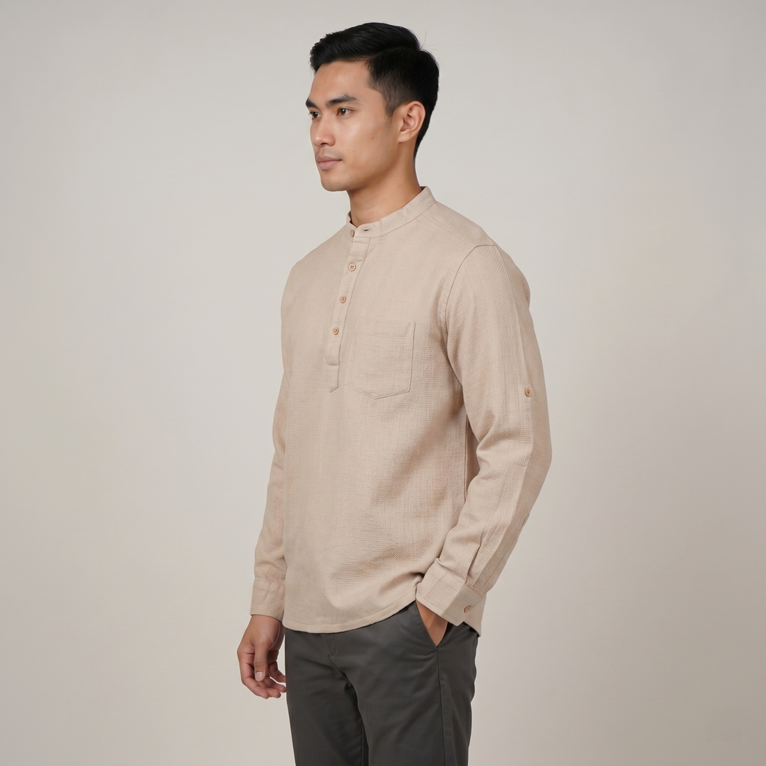 Cotton Dobby Short Kurta