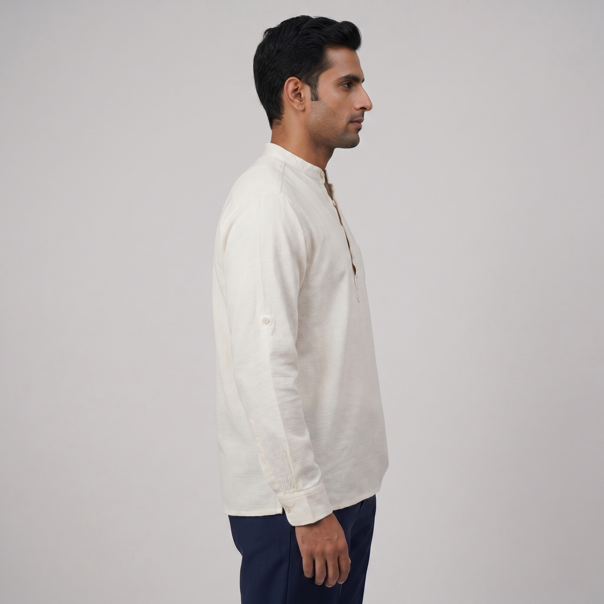 Cotton Dobby Short Kurta
