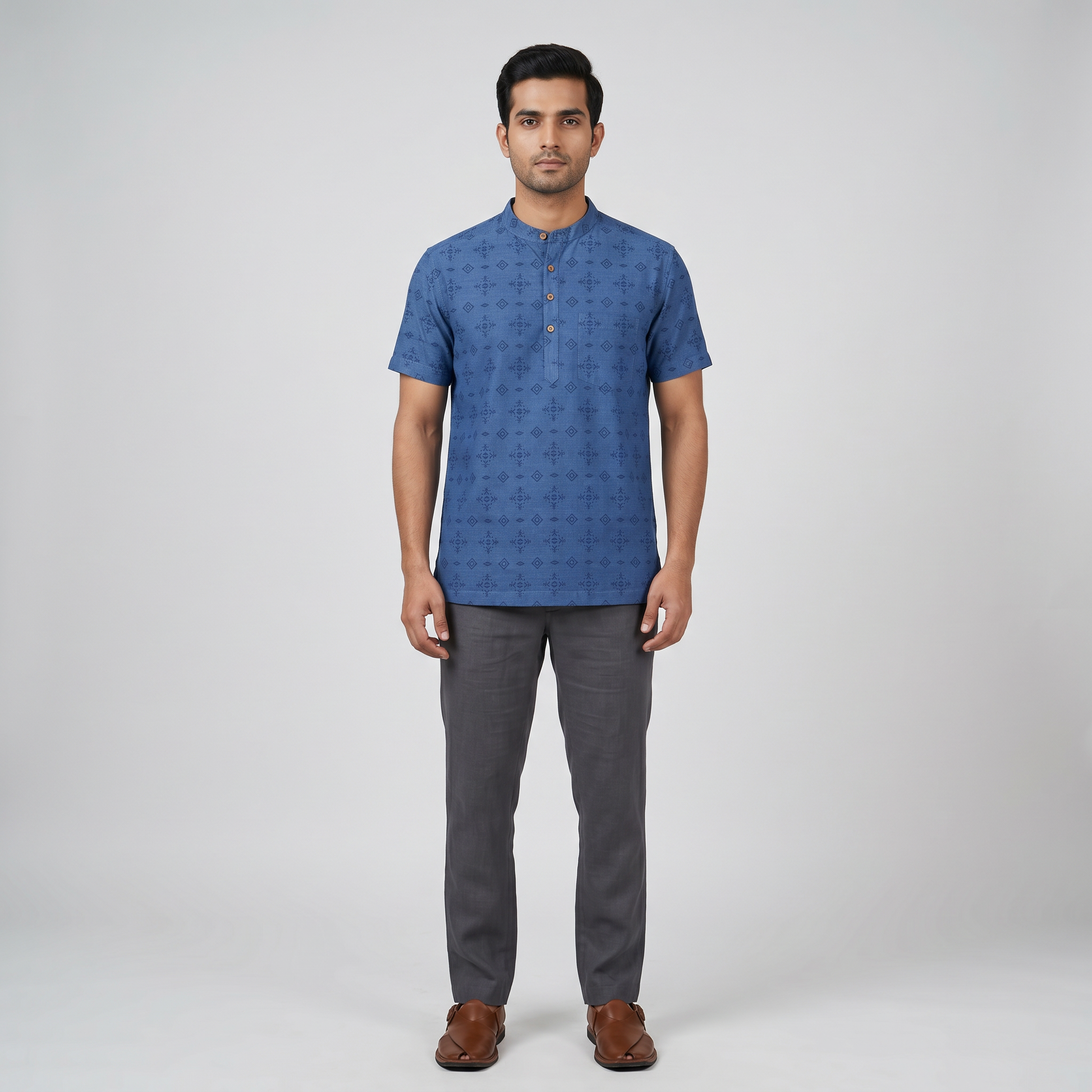 Cotton Printed Short Kurta