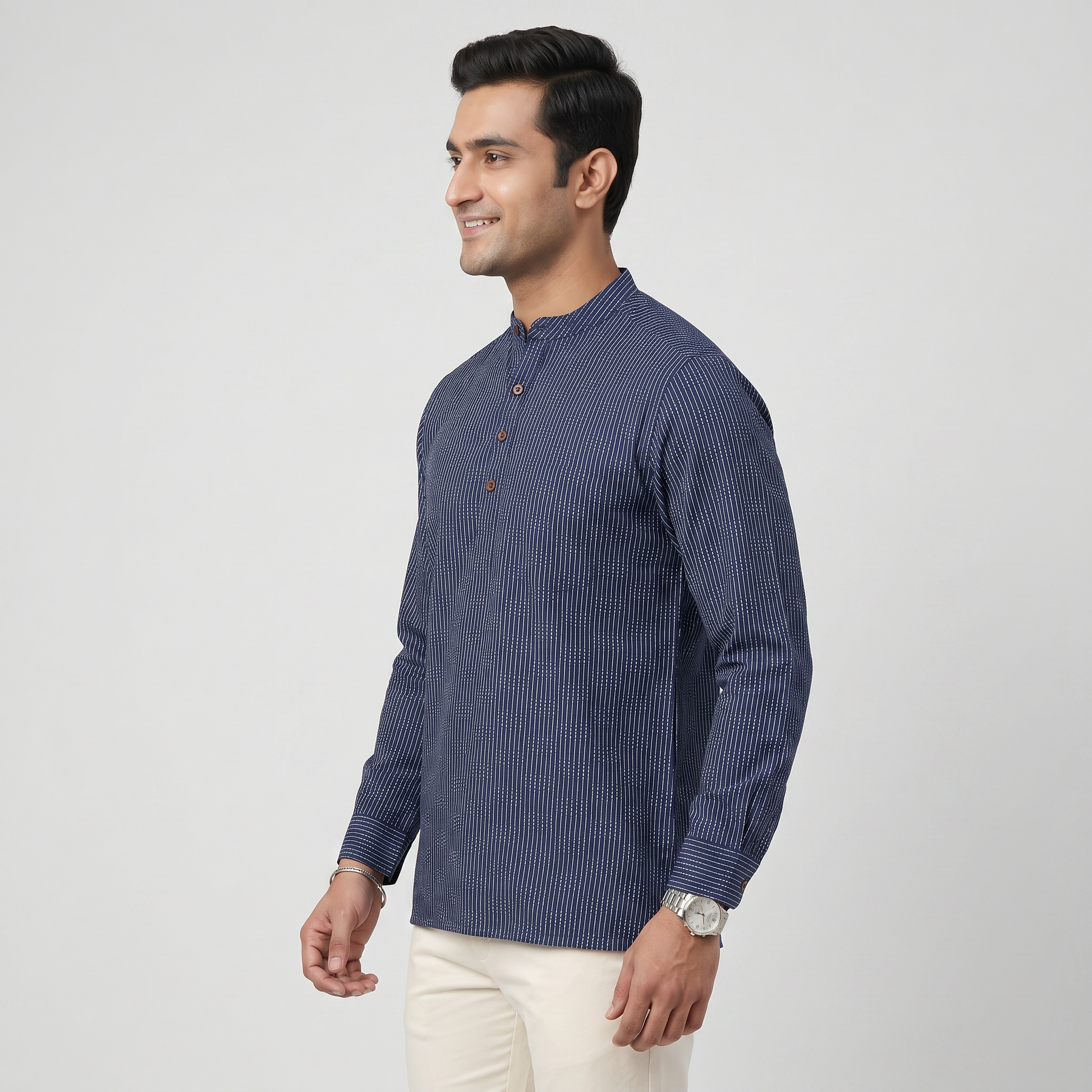 Cotton Structured Short Kurta