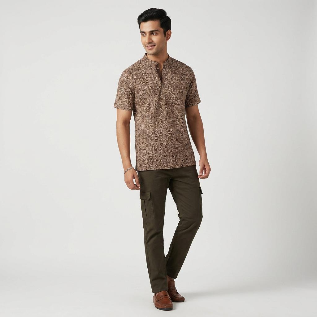 Cotton Printed Short Kurta