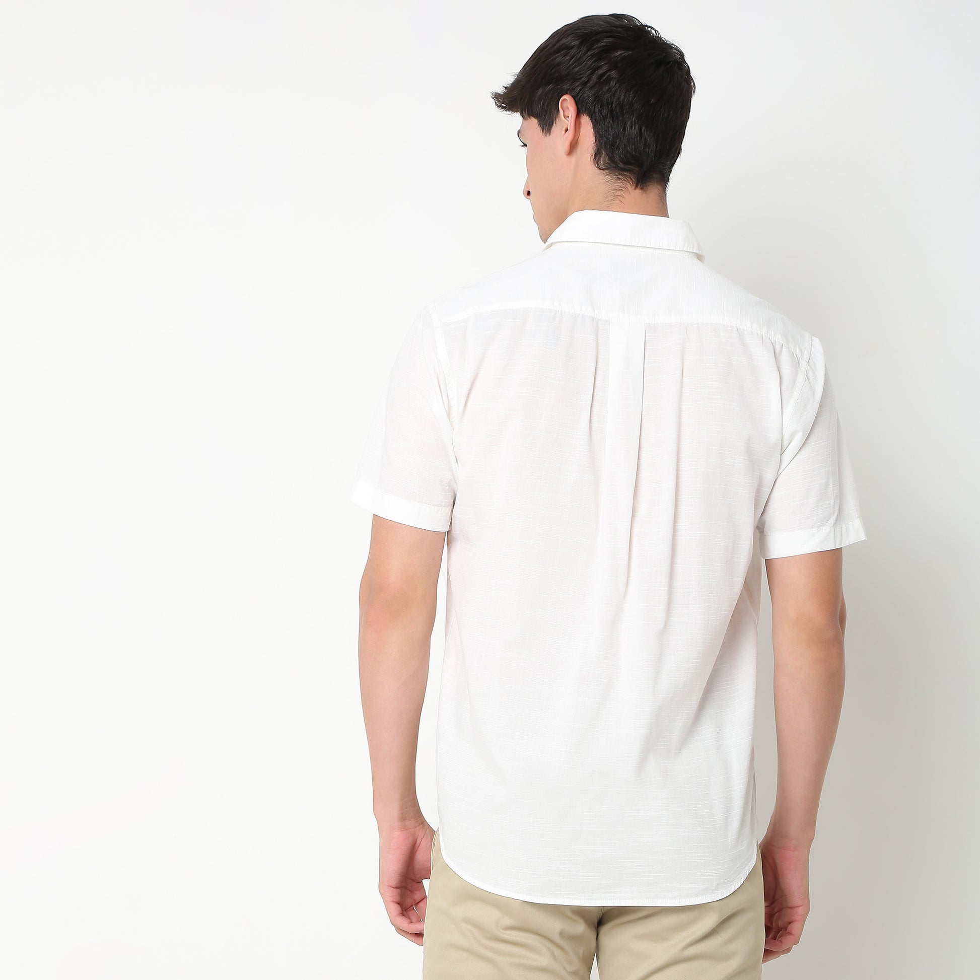 Slim Fit Solid Shirt