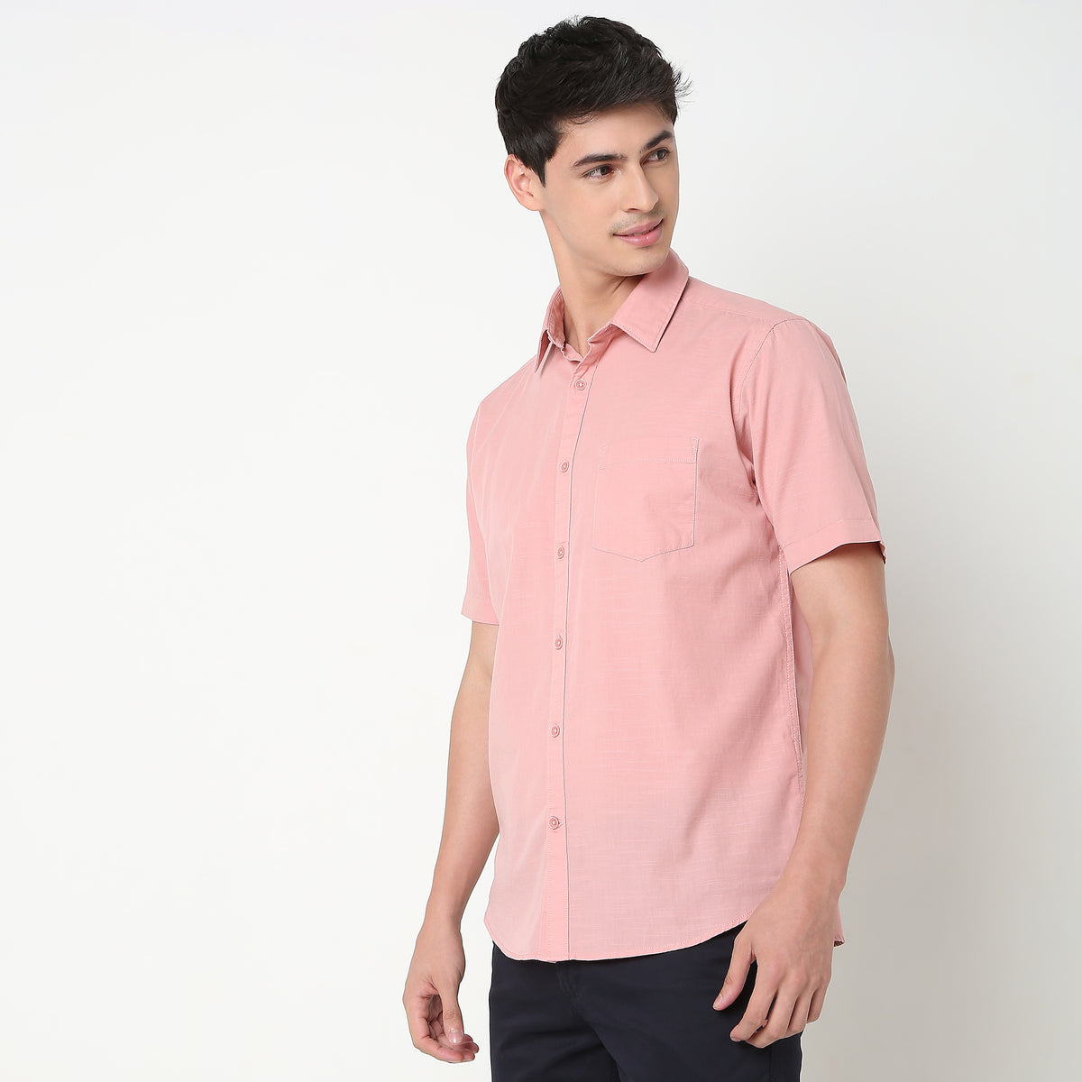 Slim Fit Solid Shirt