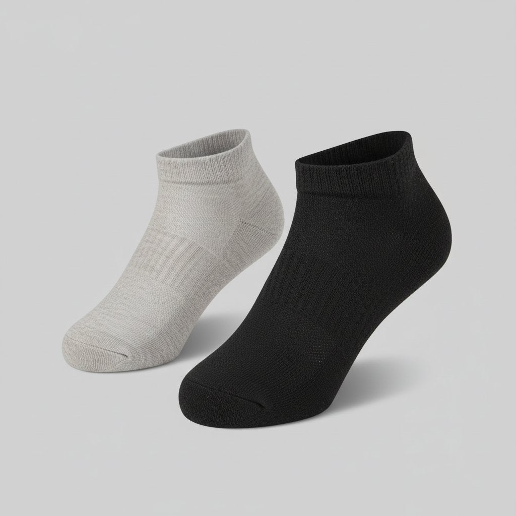 Men Cotton Solid Socks - Pack of 2