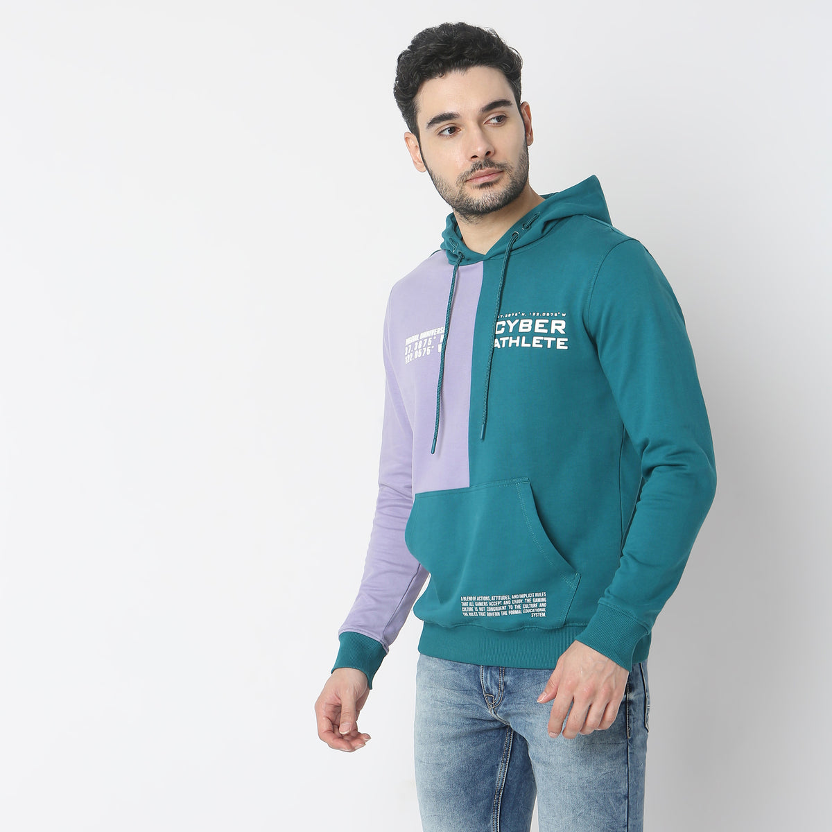 Regular Fit Solid Sweatshirt