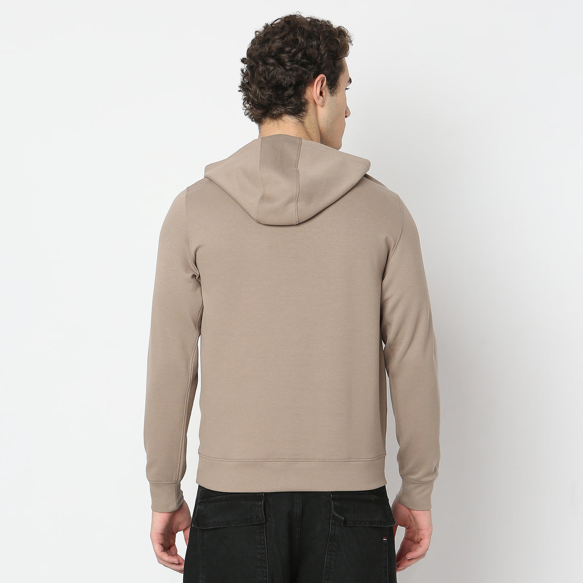 Regular Fit Solid Sweatshirt