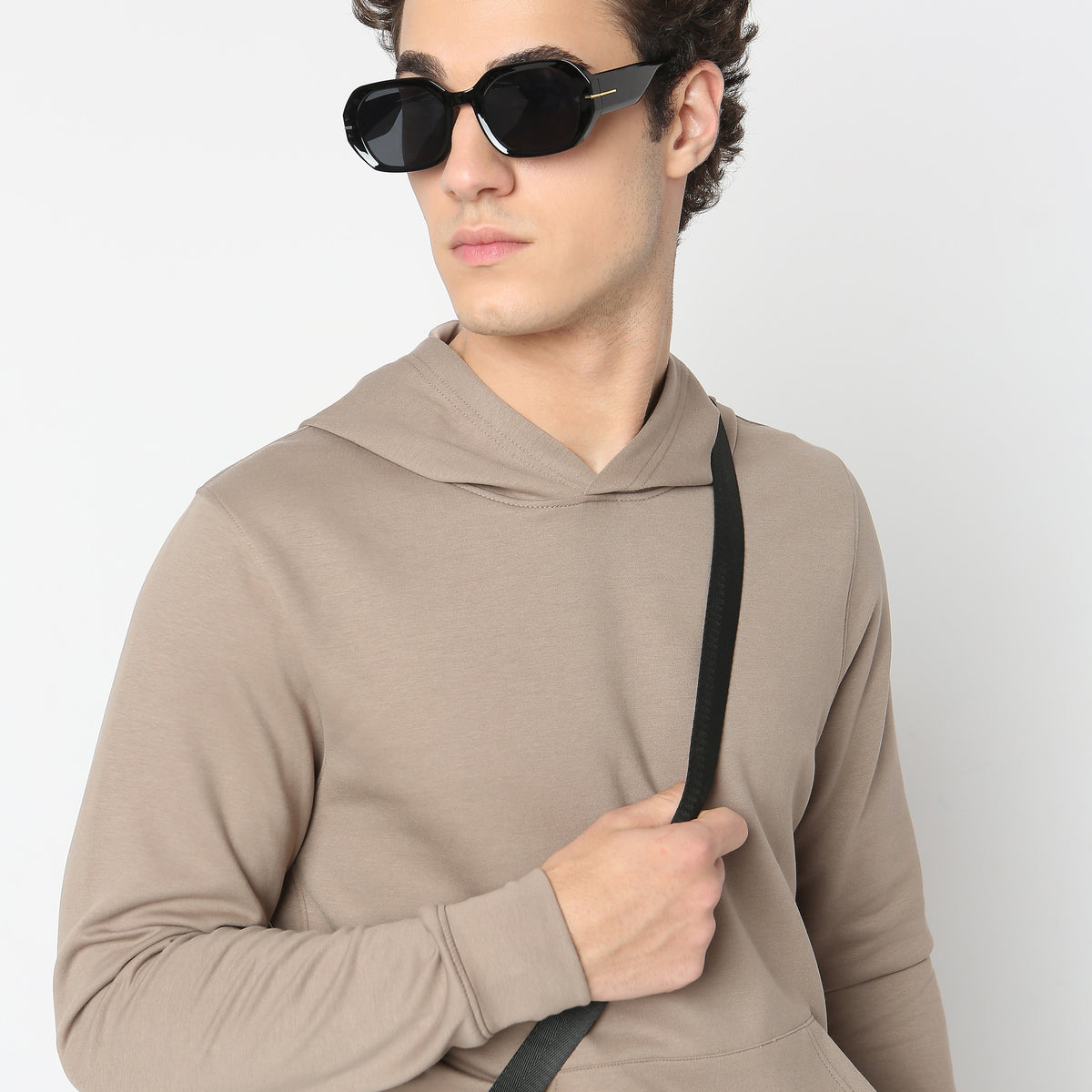 Regular Fit Solid Sweatshirt