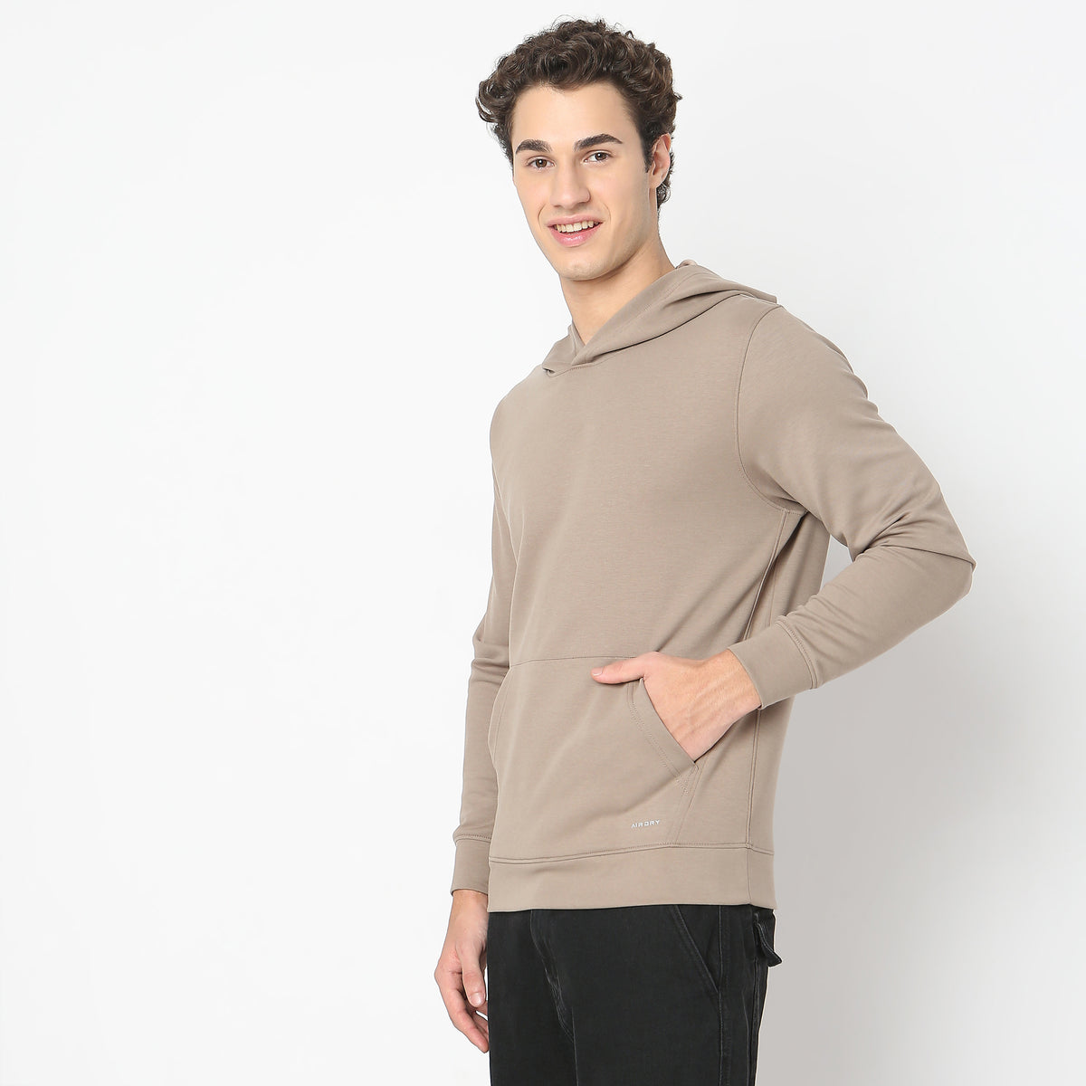 Regular Fit Solid Sweatshirt