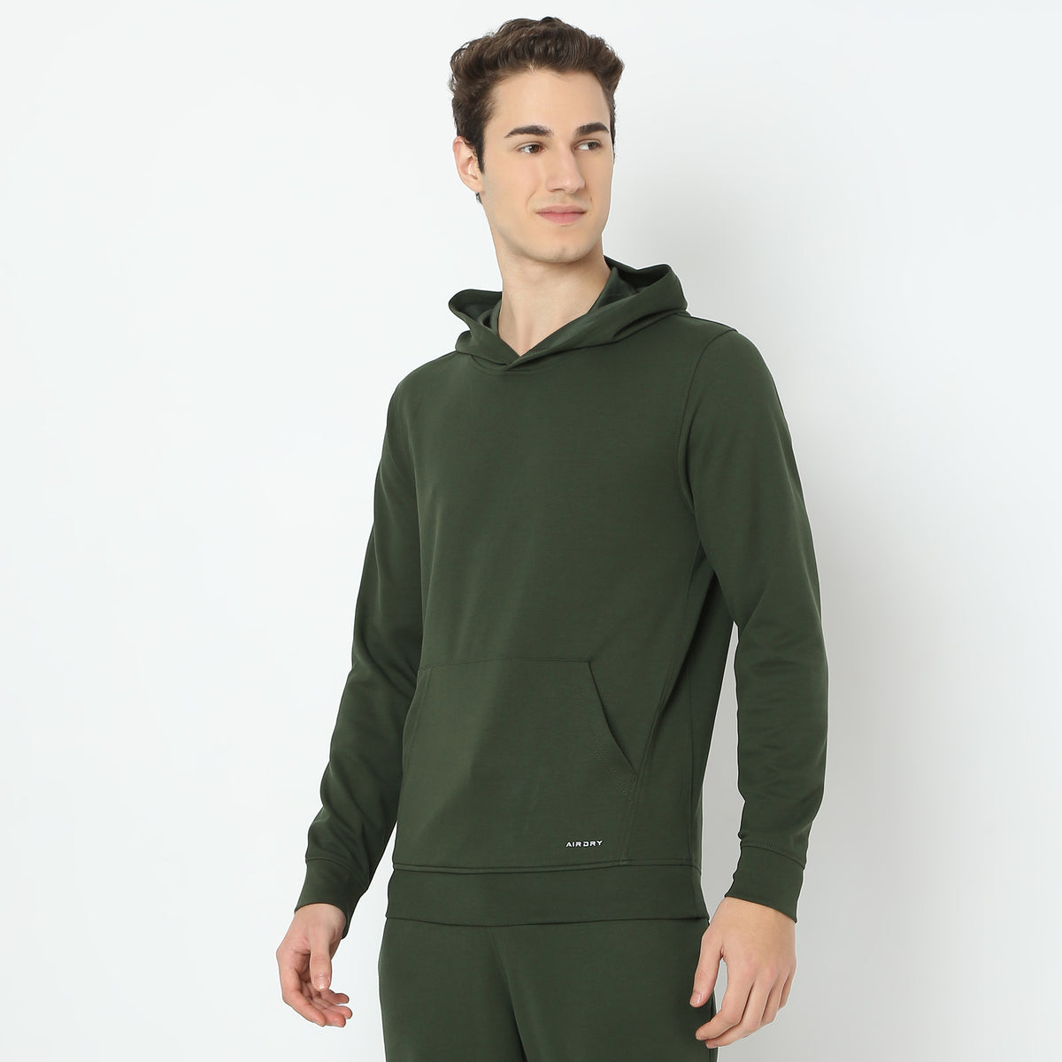 Regular Fit Solid Sweatshirt