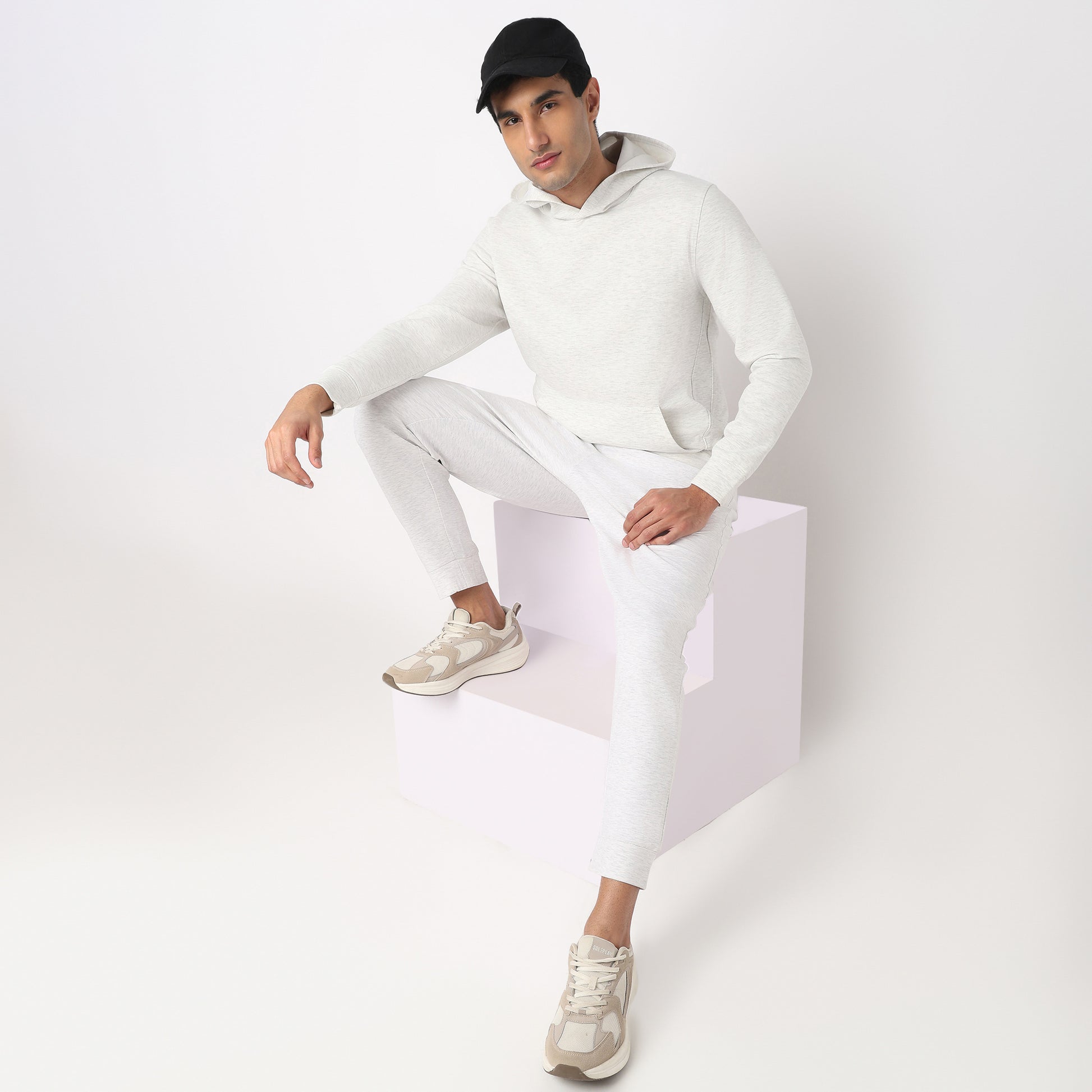 Regular Fit Solid Sweatshirt