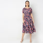 Flare Fit Printed Dress