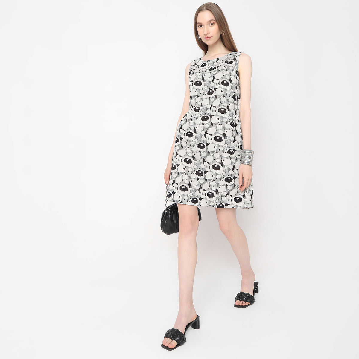 Regular Fit Printed Dress