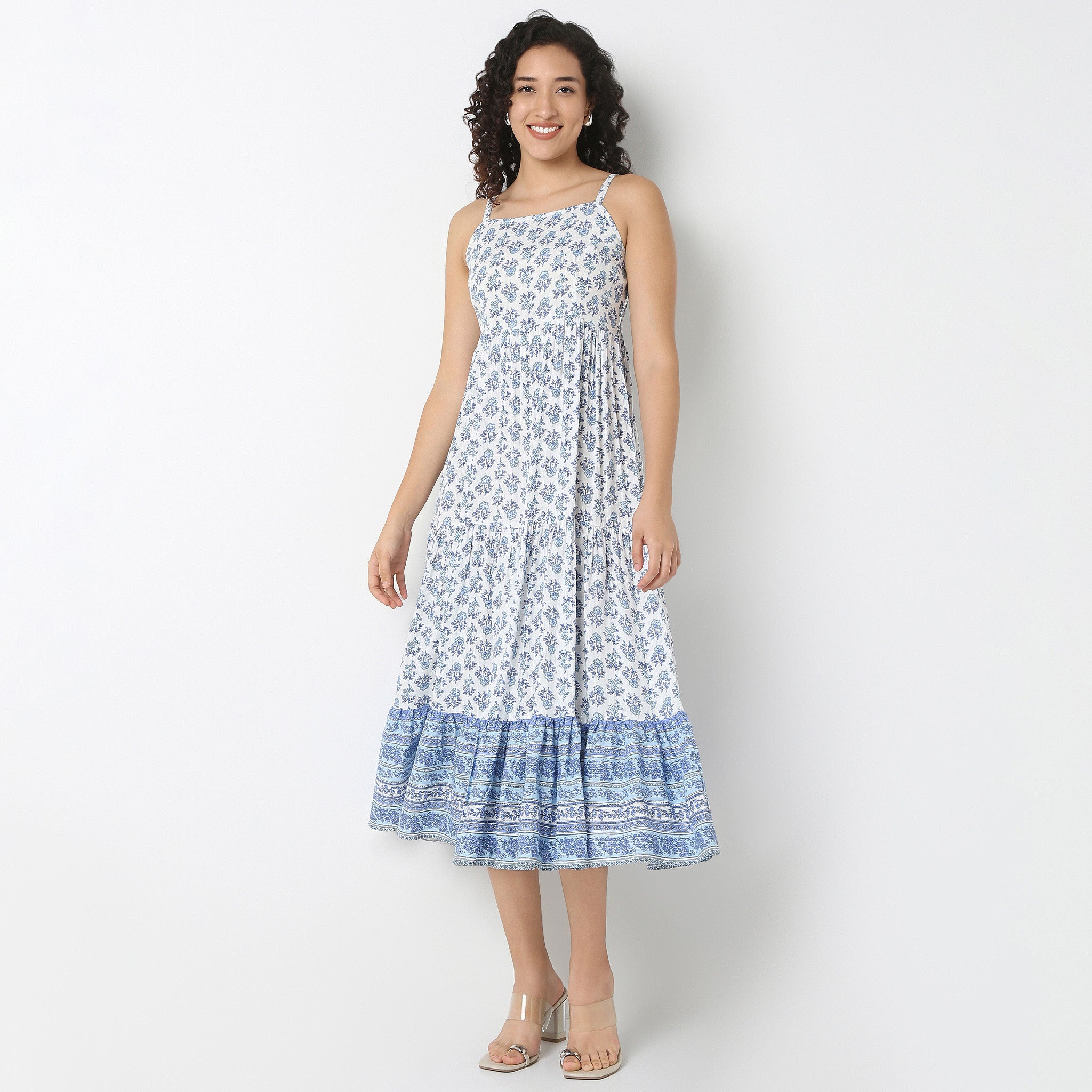 Strappy Tiered Dress