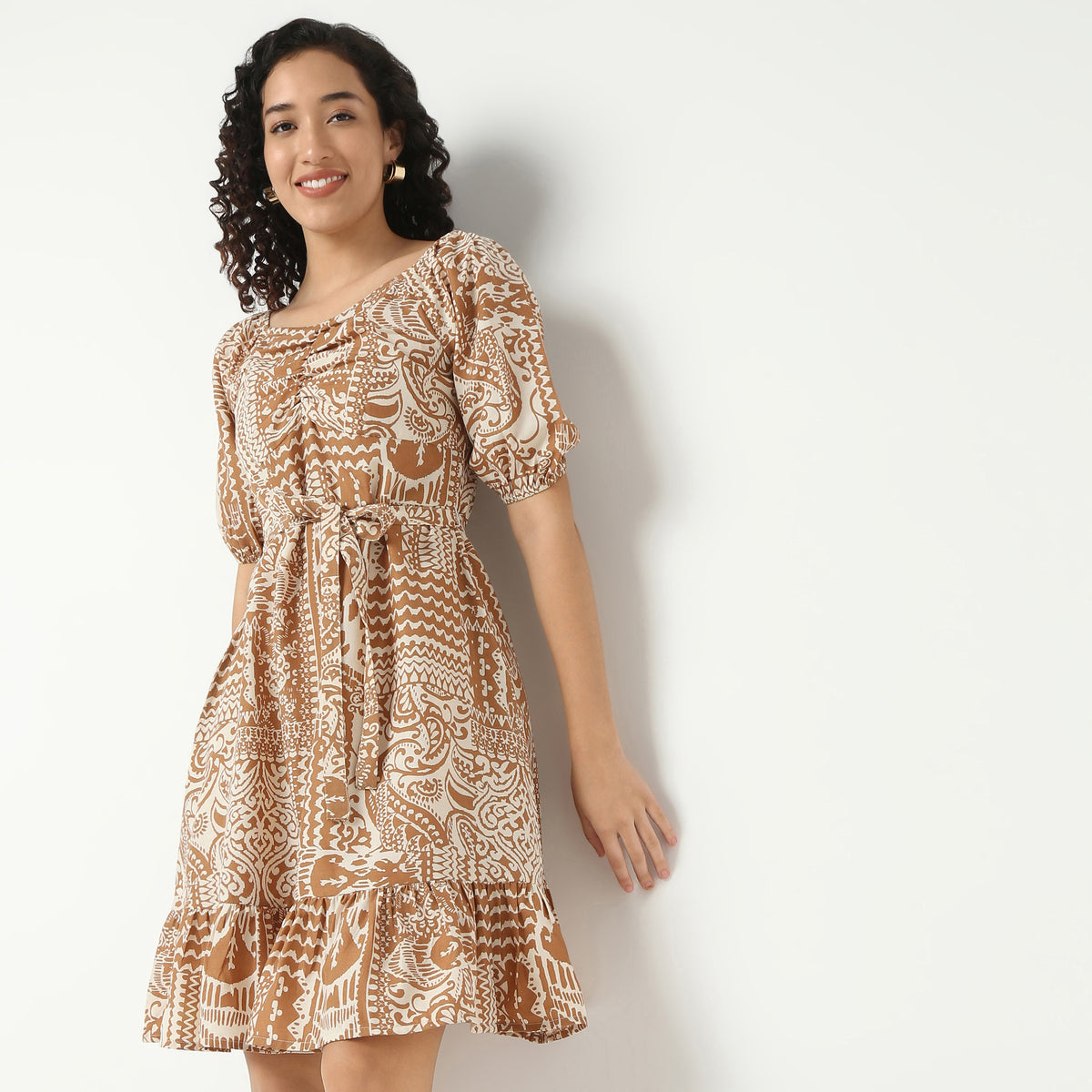 Front Ruched Dress