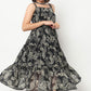 Printed Knee Length Tiered Dress