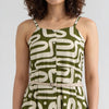Polyester Printed Sleeveless Dress